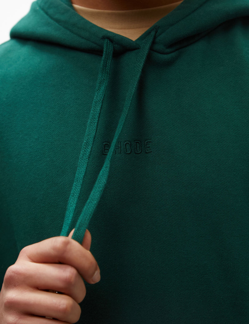 Bhode Oversized Pocket Hoodie (Organic Cotton 360gm2) - Forest Green
