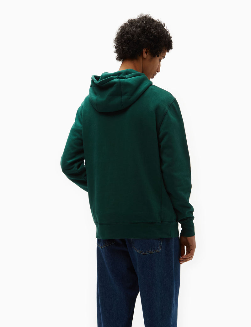 Bhode Oversized Pocket Hoodie (Organic Cotton 360gm2) - Forest Green