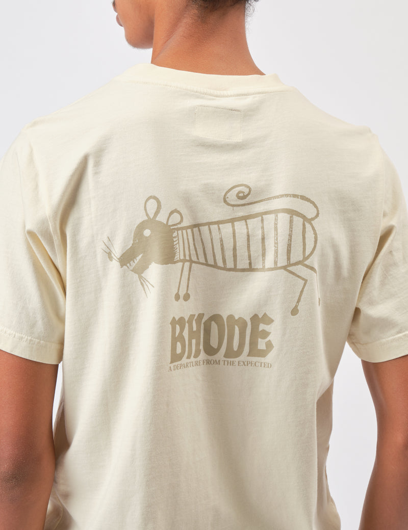 Bhode Stray Dogs Pigment Dyed T-Shirt - Natural