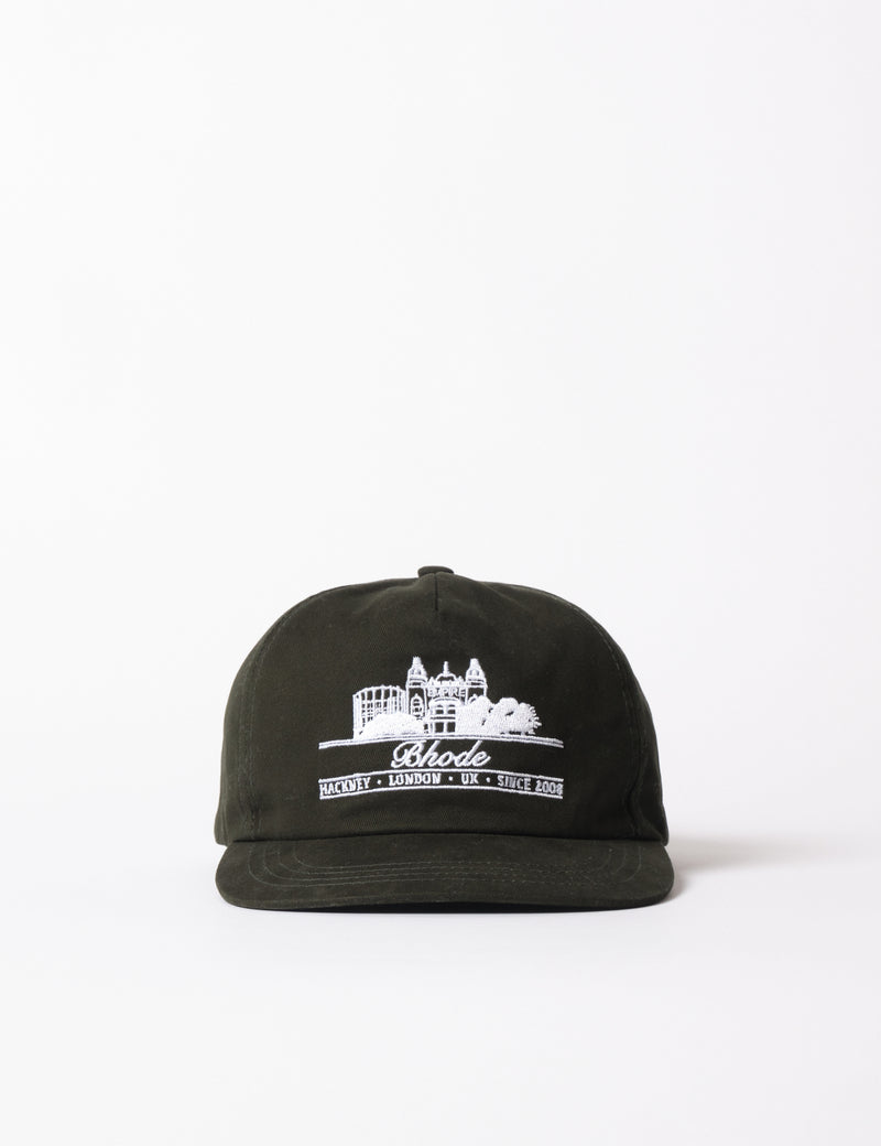 Bhode Hackney 5-Panel Cap - Forest Green