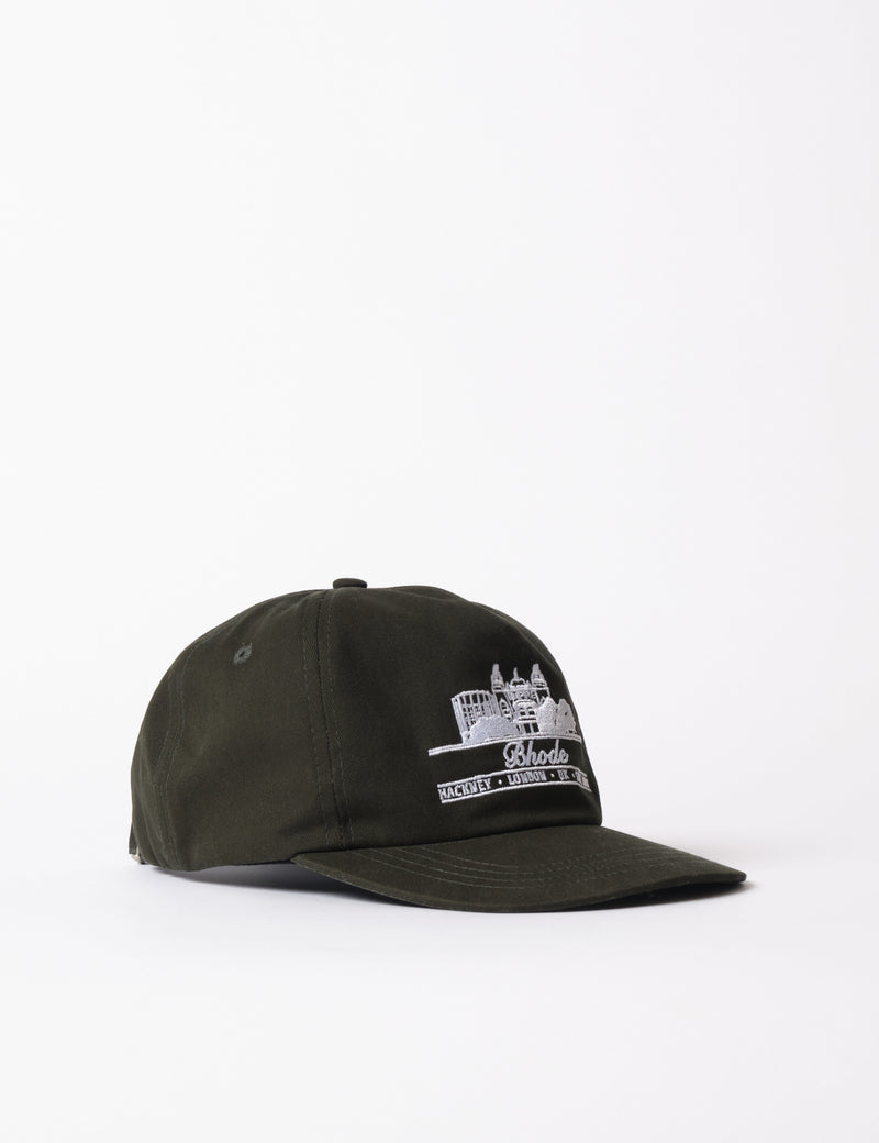 Bhode Hackney 5-Panel Cap - Forest Green