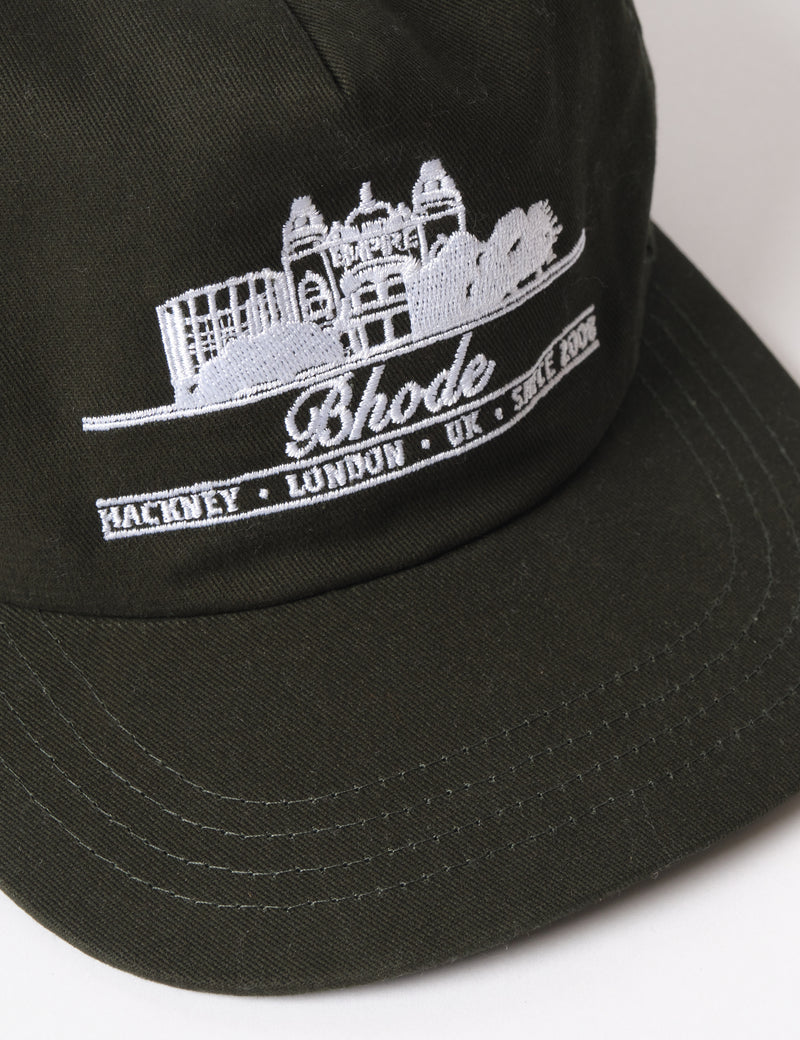 Bhode Hackney 5-Panel Cap - Forest Green