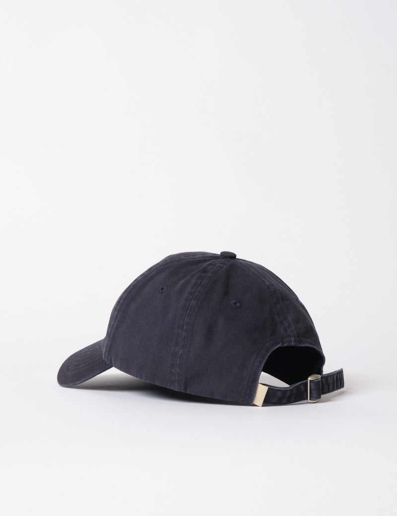 Bhode Washed 6-Panel Cap - Black