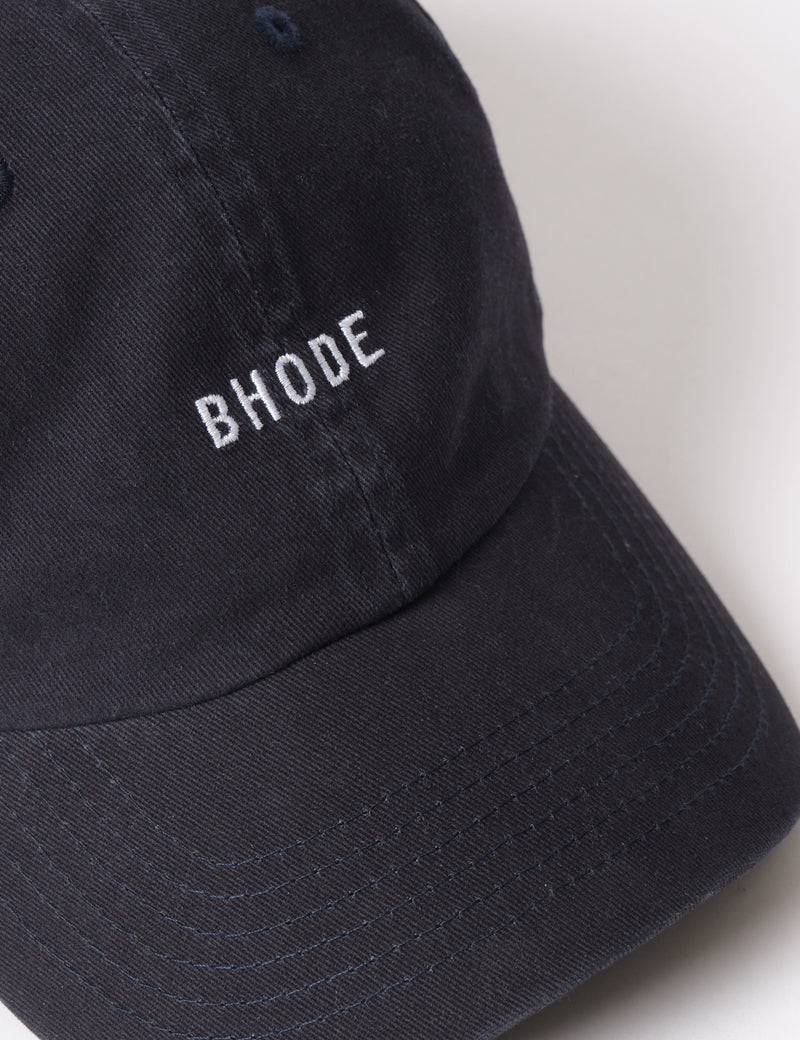 Bhode Washed 6-Panel Cap - Black