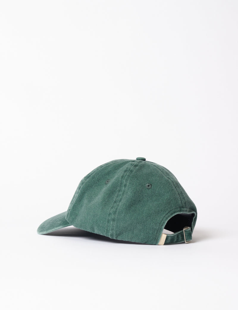 Bhode Washed 6-Panel Cap - Forest Green