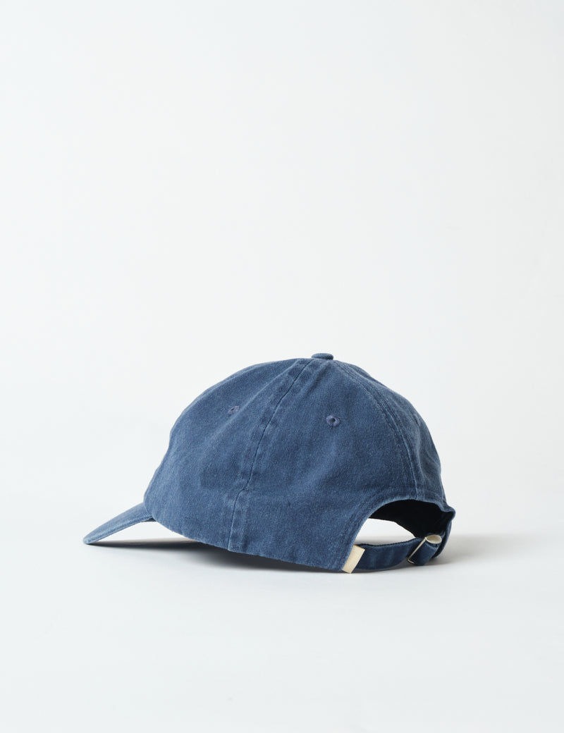 Bhode Washed 6-Panel Cap - Navy Blue