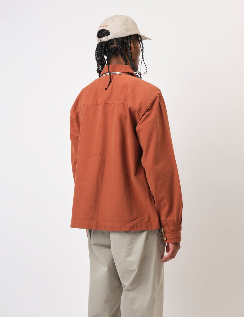 Bhode Hunting Overshirt Twill (Patchwork) - Rust