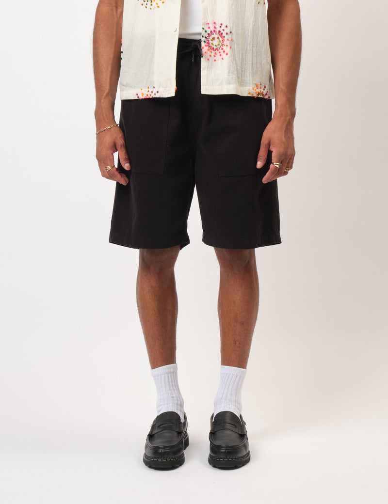 Bhode Fatigue Shorts (Duck Canvas) - Black
