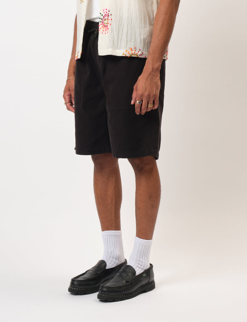 Bhode Fatigue Shorts (Duck Canvas) - Black