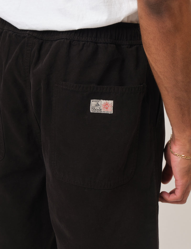 Bhode Fatigue Shorts (Duck Canvas) - Black