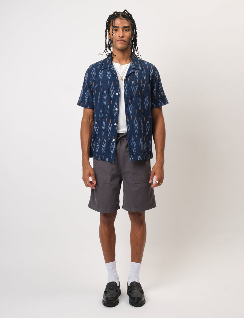 Bhode Fatigue Shorts (Duck Canvas) - Anthracite Grey