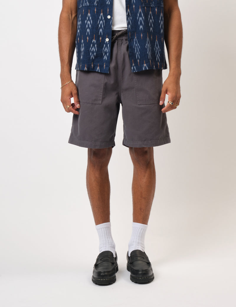 Bhode Fatigue Shorts (Duck Canvas) - Anthracite Grey