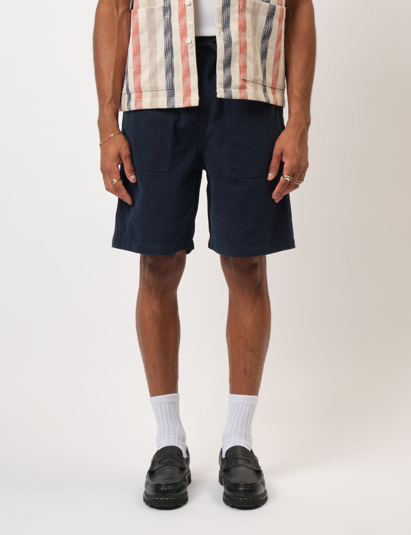 Bhode Fatigue Shorts (Duck Canvas) - Midnight Navy Blue