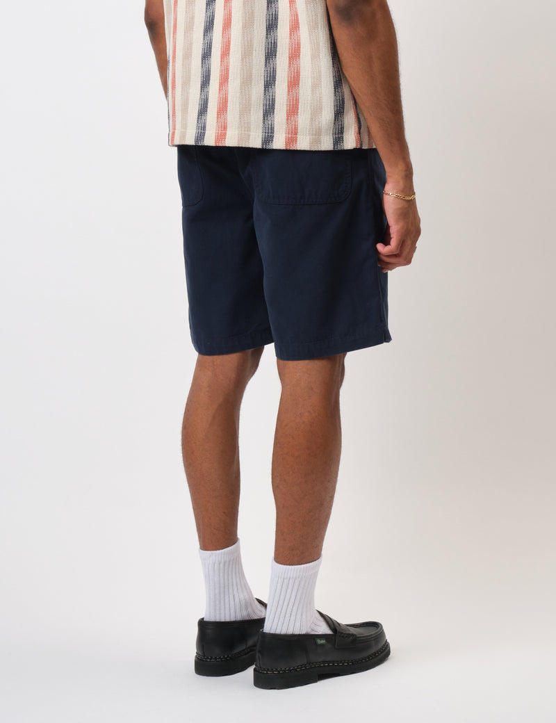 Bhode Fatigue Shorts (Duck Canvas) - Midnight Navy Blue