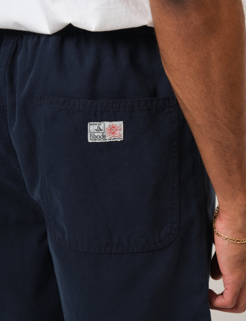 Bhode Fatigue Shorts (Duck Canvas) - Midnight Navy Blue