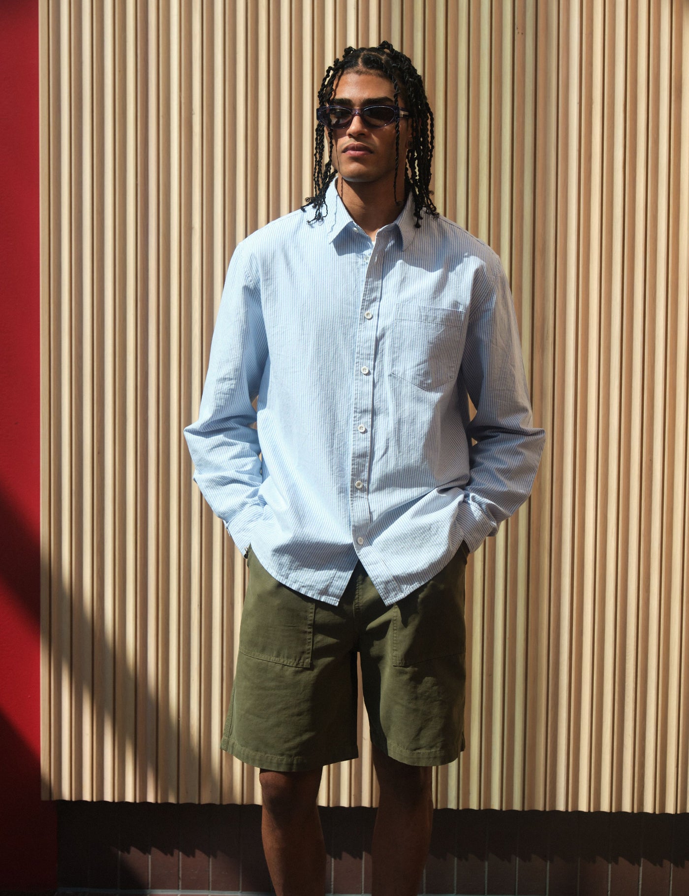 Bhode Fatigue Shorts (Duck Canvas) - Burnt Olive Green | Urban