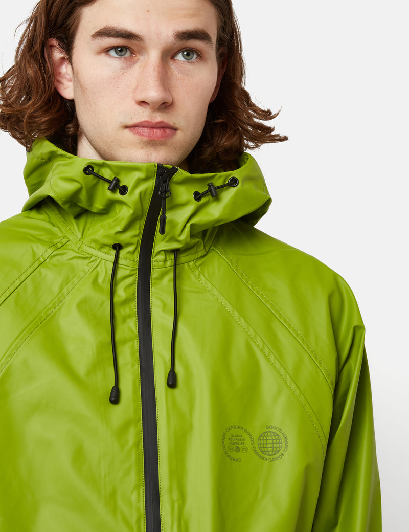 Purple Mountain Observatory Waxed Elements Jacket - Lima Bean Green