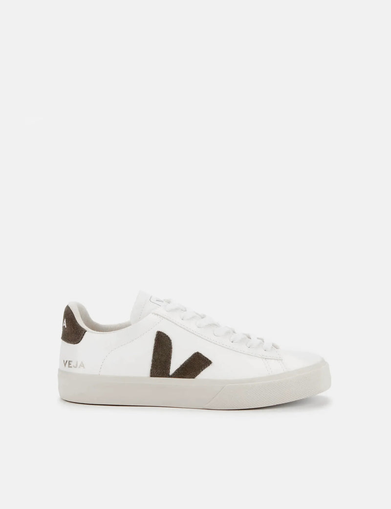 Baskets Veja Campo (Sans Chrome) - Blanc Extra/Kaki
