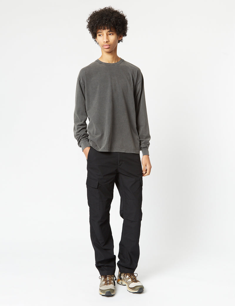 Colorful Standard Oversized Long Sleeve T-Shirt (Organic) - Faded Black