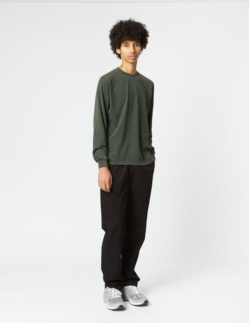 Colorful Standard Oversized Long Sleeve T-Shirt (Organic) - Midnight Forest Green