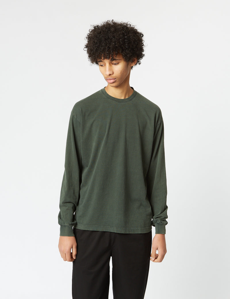 Colorful Standard Oversized Long Sleeve T-Shirt (Organic) - Midnight Forest Green