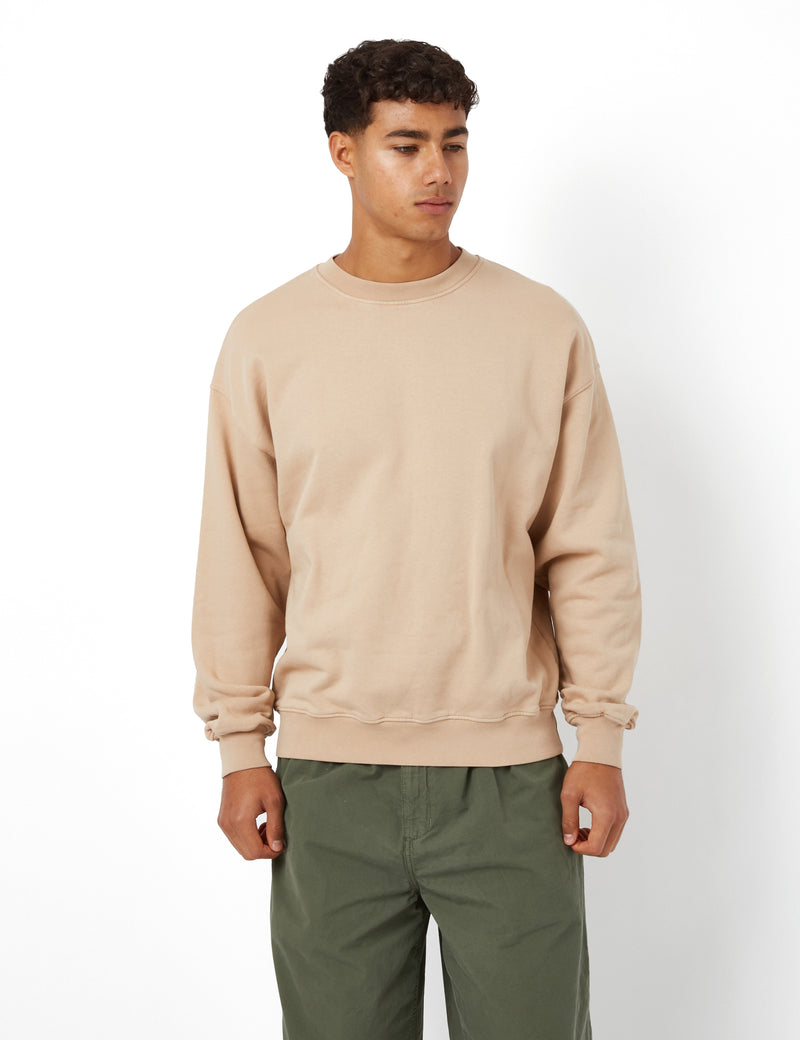 Colorful Standard Oversized Crew Sweatshirt (Organic) - Honey Beige