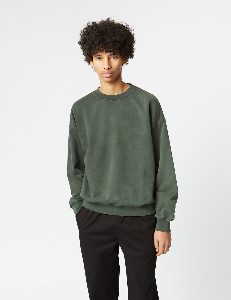 Colorful Standard Oversized Crew Sweatshirt (Organic) - Midnight Forest Green