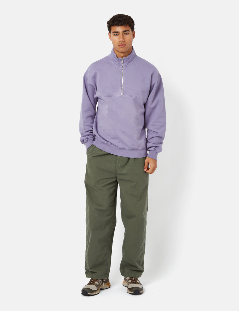 Colorful Standard Quarter Zip Pullover (Organic) - Purple Jade
