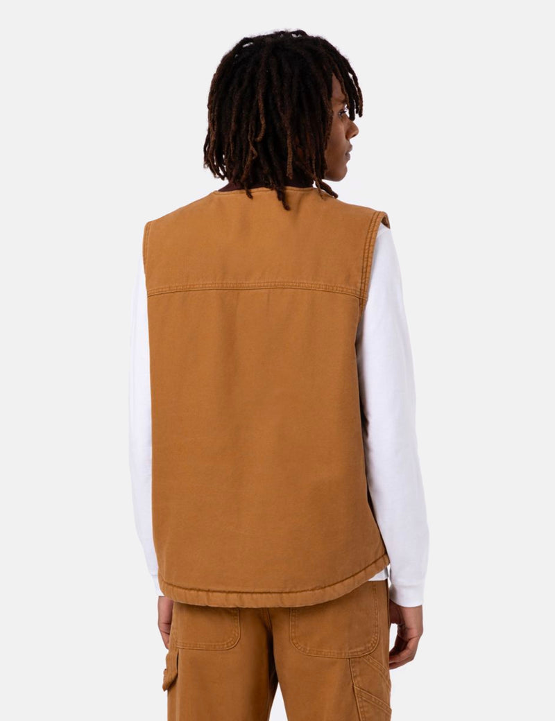Dickies Duck Canvas Vest (Insulated) - Brown
