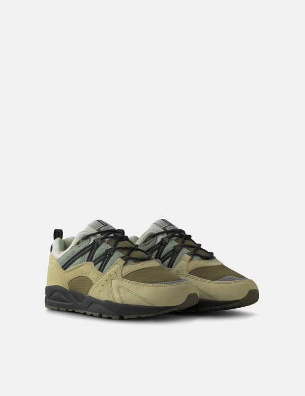 Karhu Fusion 2.0 Trainers - Pale Olive Green/Jet Black