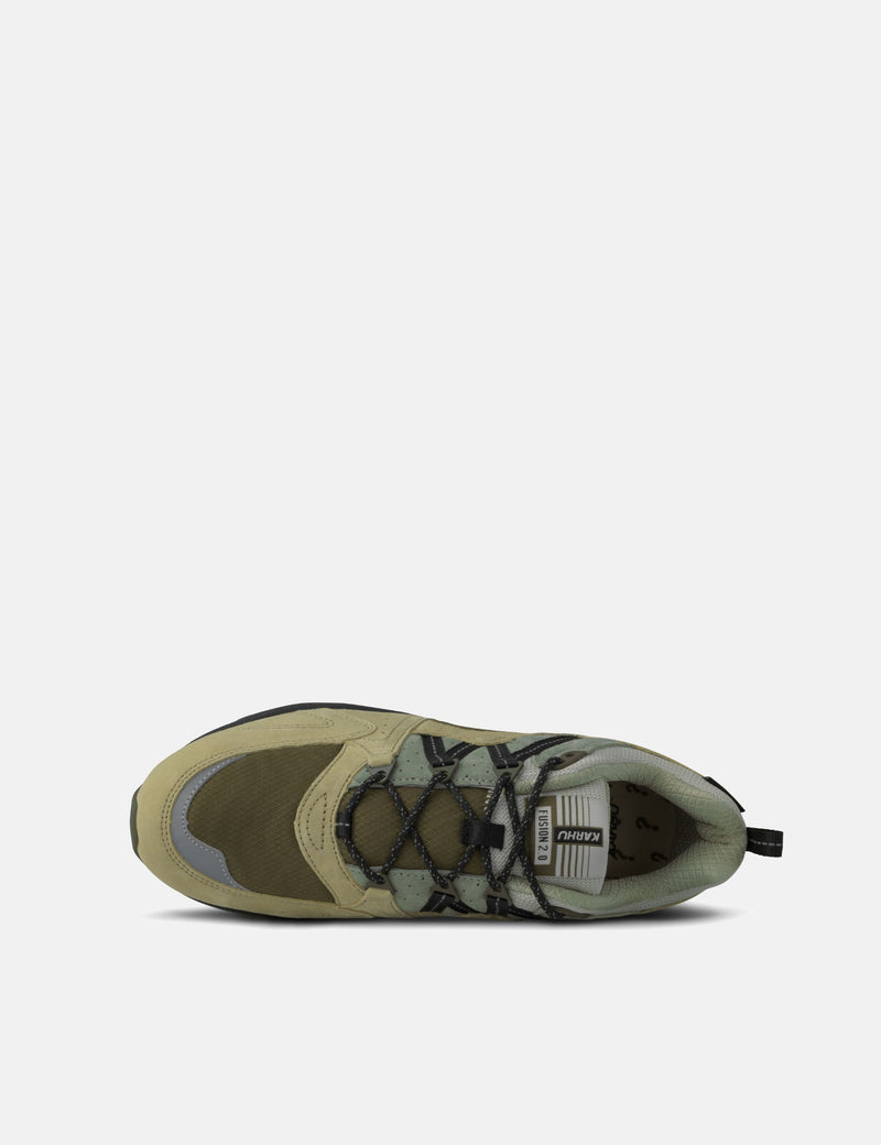 Karhu Fusion 2.0 Trainers - Pale Olive Green/Jet Black