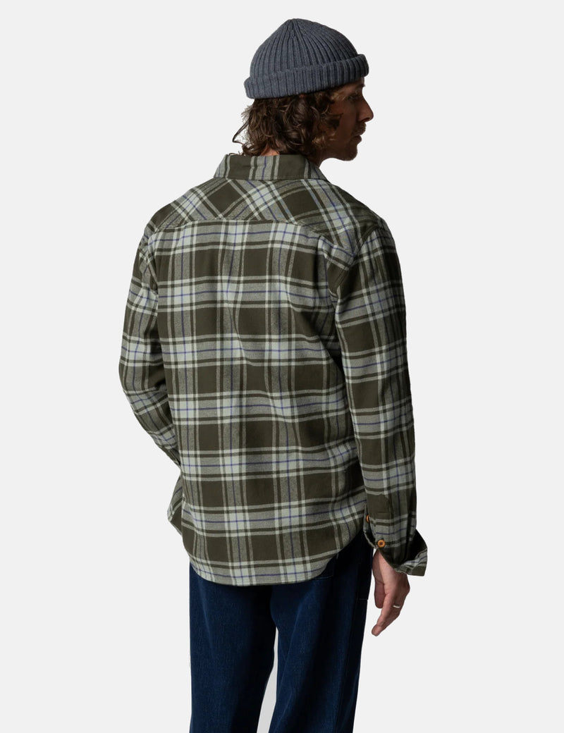 Finisterre Beardsmore Timber Check Shirt - Green