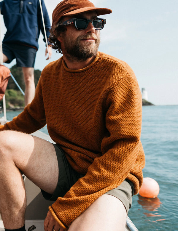 Finisterre Barents Jumper (Wool Mix) - Copper