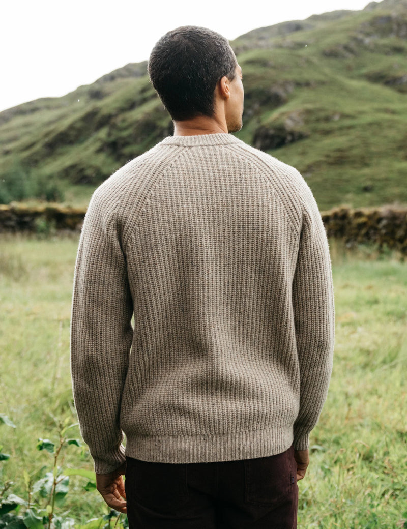 Finisterre Mora Jumper (Wool Mix) - Oatmeal