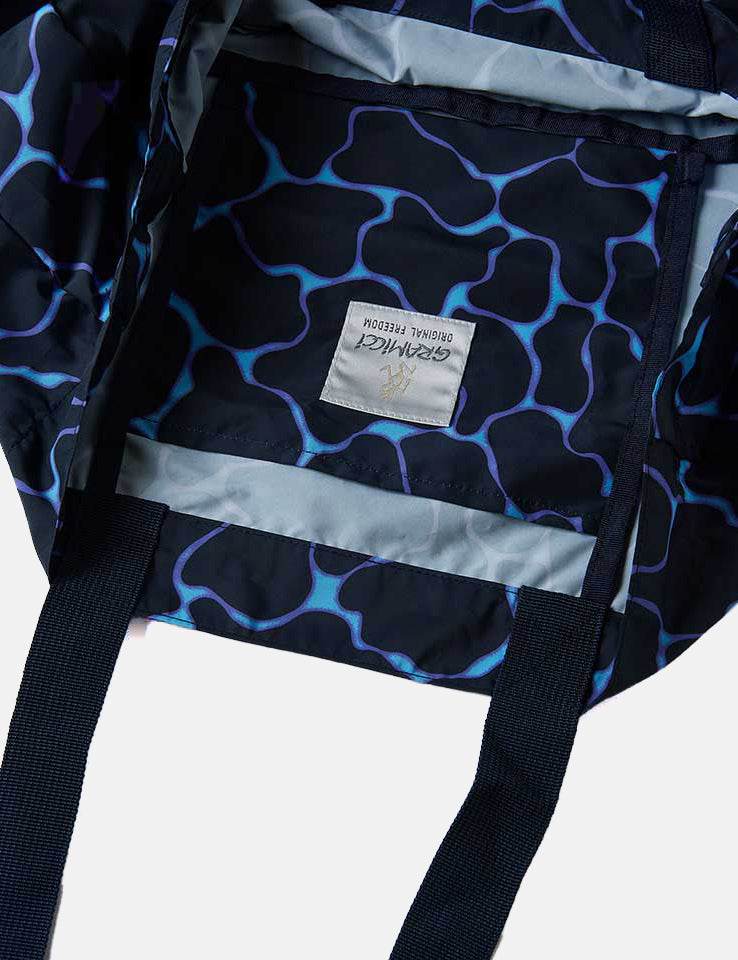 Gramicci Shell Tote Bag - Ripple Navy Blue