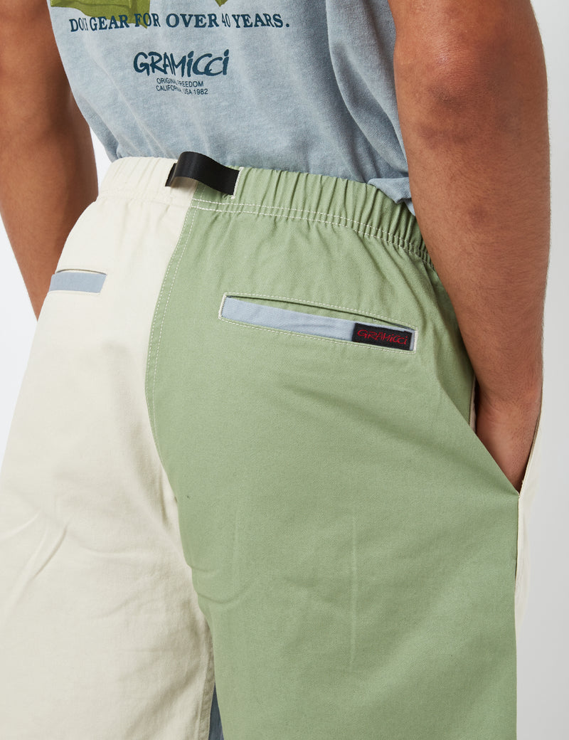 Gramicci G-Shorts (Organic Twill) - Crazy Lime Green/Blue