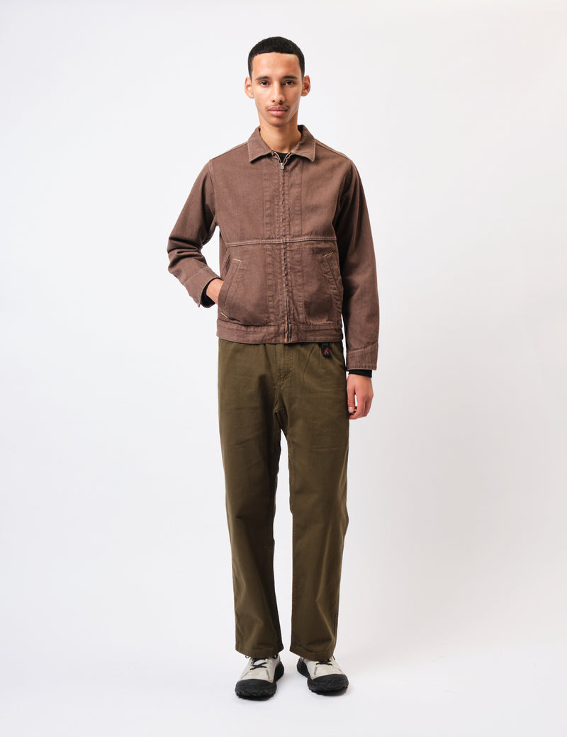 Gramicci Japanese Slub Denim Jacket - Amber Brown