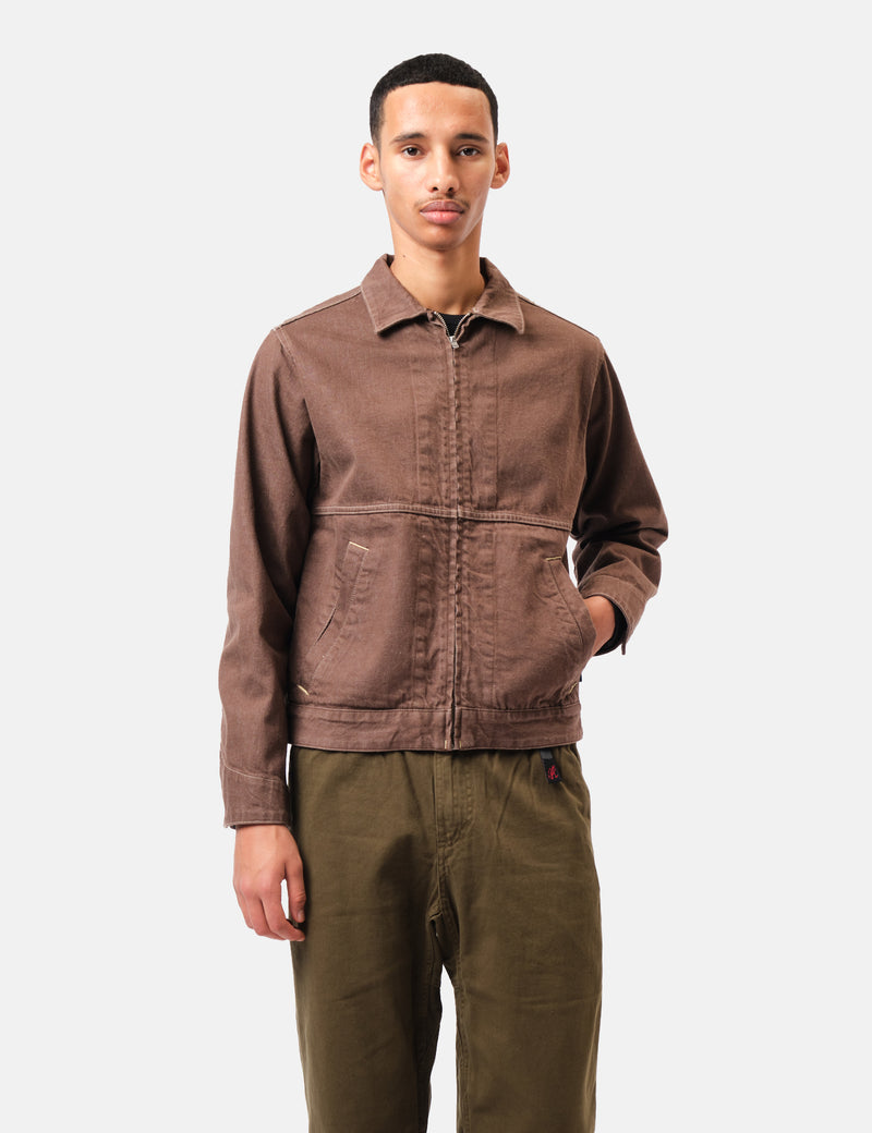 Gramicci Japanese Slub Denim Jacket - Amber Brown