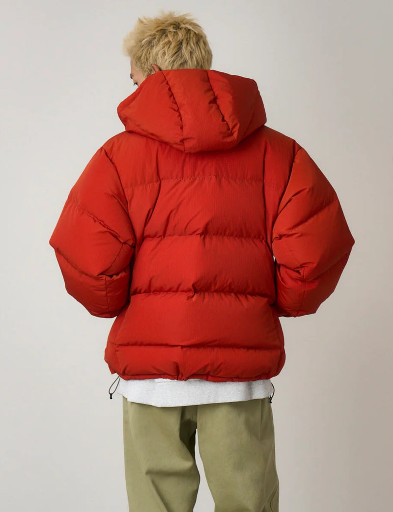 Gramicci Down Puffer Hooded Jacket - Burnt Red