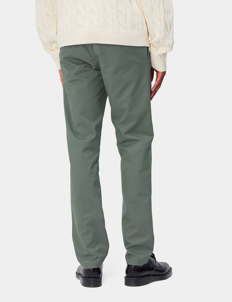 Carhartt-WIP Sid Pant Chino Trousers - Park Green Rinsed