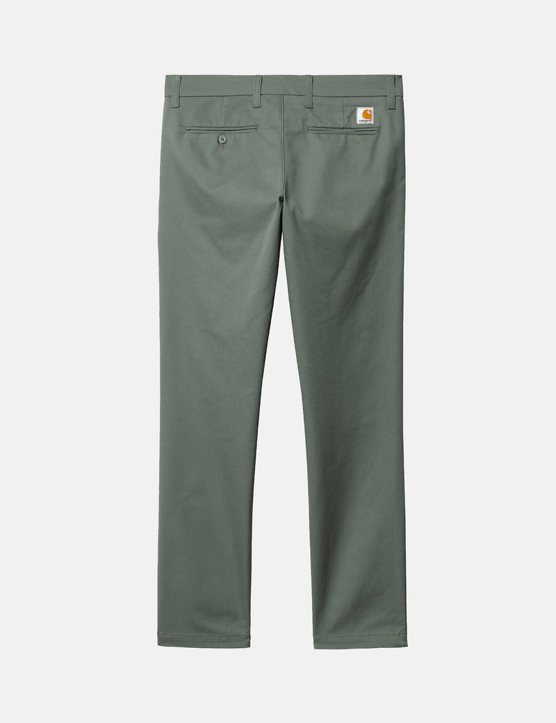 Carhartt-WIP Sid Pant Chino Trousers - Park Green Rinsed