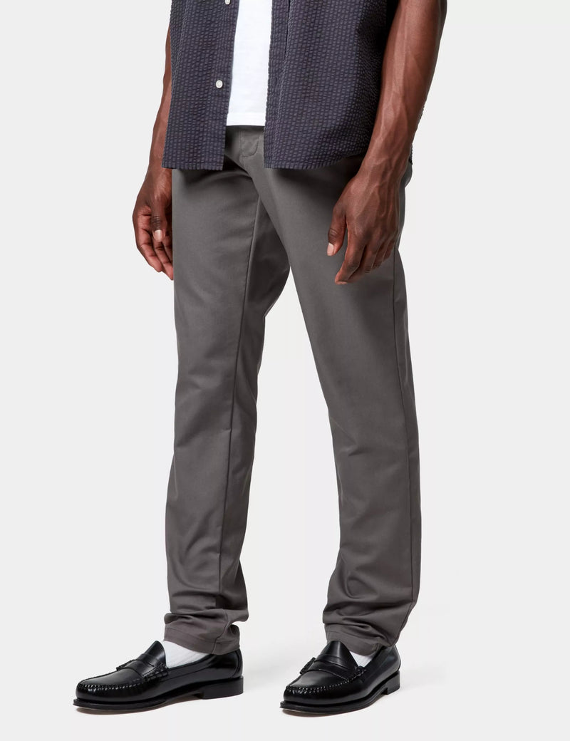 Carhartt WIP Sid Pant Chino (Slim) - Grey Porphyry Rinsed