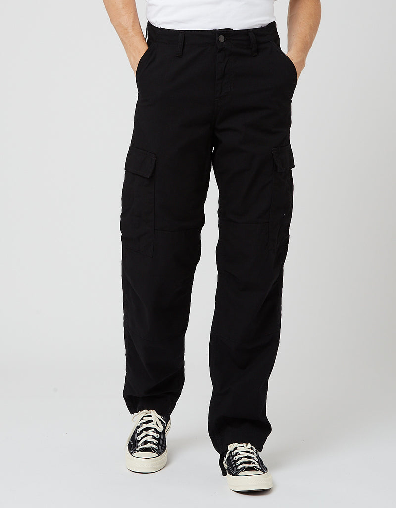 Carhartt WIP Regular Cargo Pant (Ripstop, 6.5oz) - Black