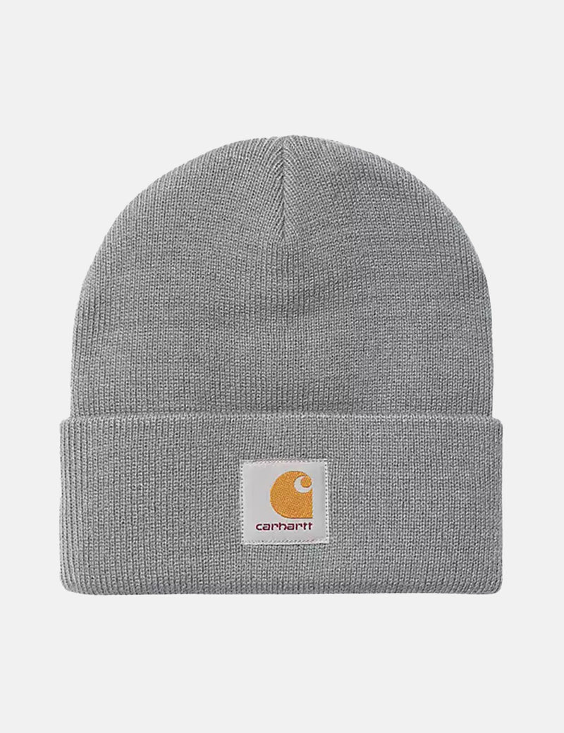 Carhartt-WIP Short Watch Beanie Hat - Mirror Grey