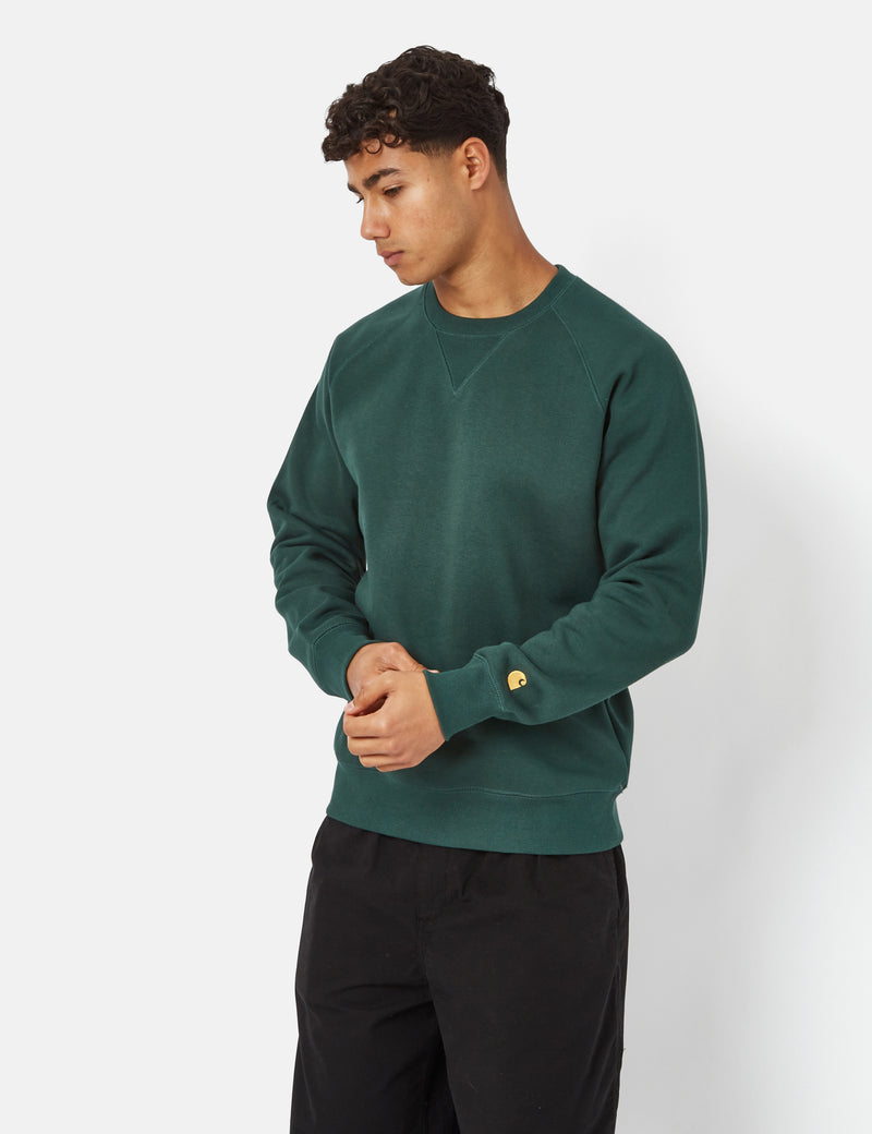Carhartt-WIP Chase Sweatshirt - Discovery Green