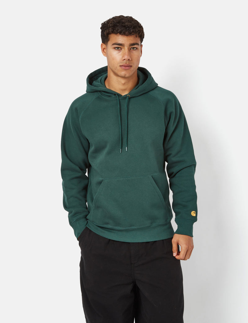 Carhartt-WIP Chase Hooded Sweatshirt - Discovery Green