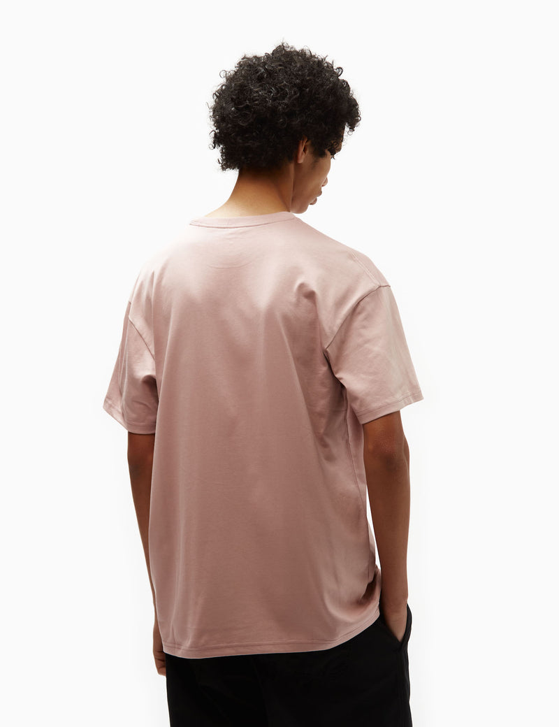 Carhartt-WIP Chase T-Shirt (Loose) - Glassy Pink/Gold