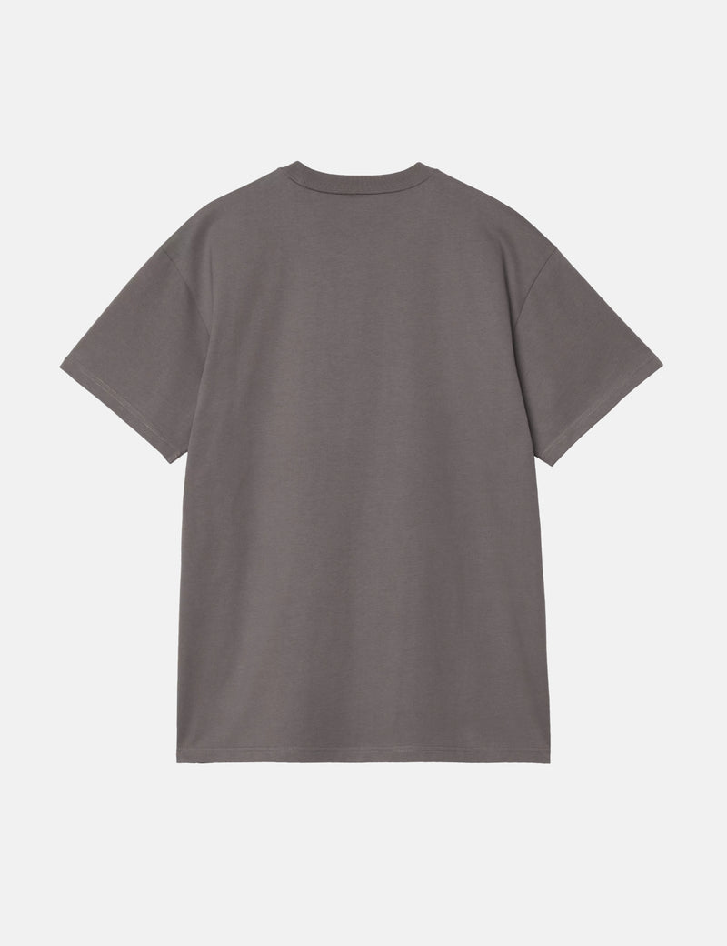 Carhartt WIP Chase T-Shirt - Porphyry Grey/Gold