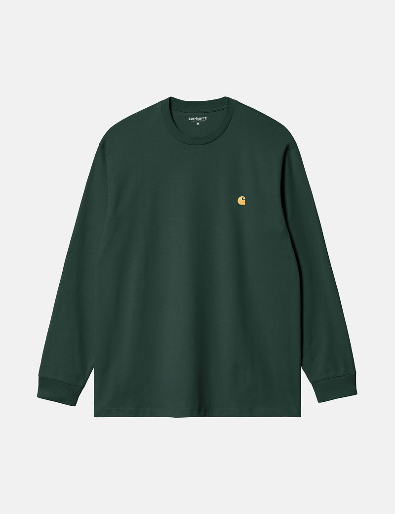 Carhartt-WIP Chase Long Sleeve T-Shirt (Loose) - Discovery Green