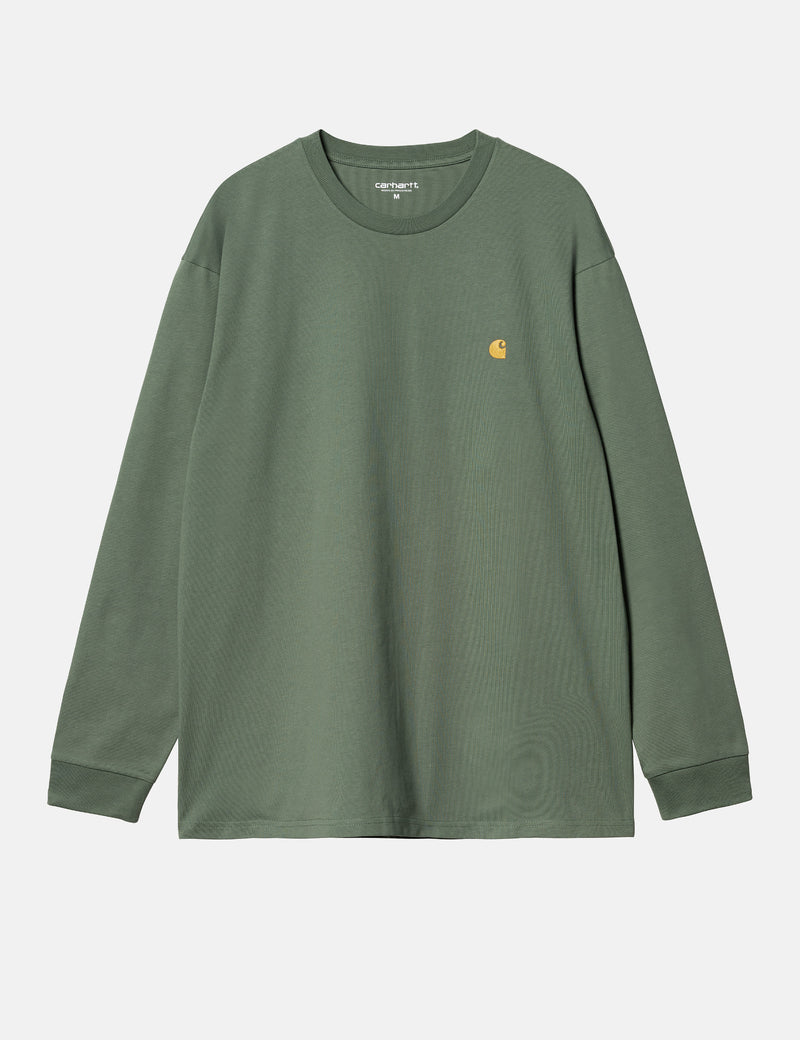 Carhartt WIP Long Sleeve Chase T-Shirt - Duck Green | Urban